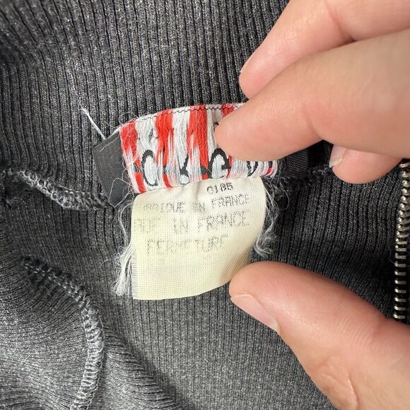 Morgan De Toi Ribbed High Neck Sweater Women’s Small‎ Black Long Sleeve Zippered - Picture 11 of 16